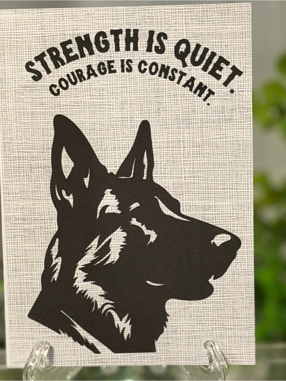 Set of 5 German Shepherd Encouragement Cards 4x6 Inspirational w/ Envelopes